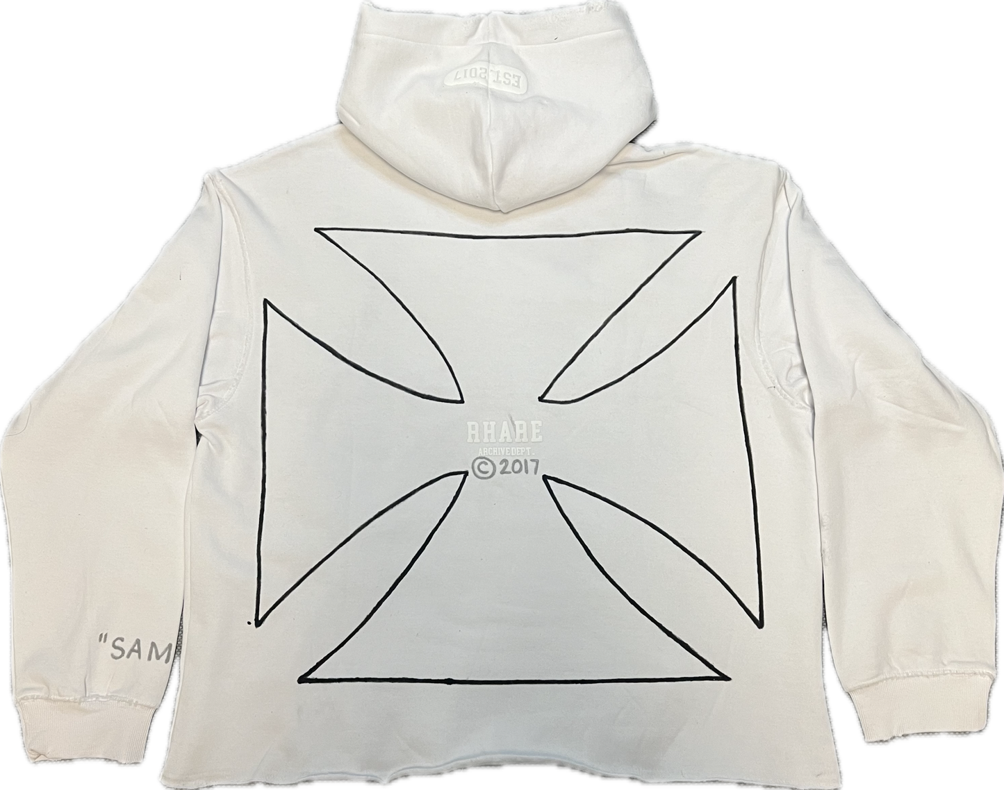 “NO SAINT” Hoodie White