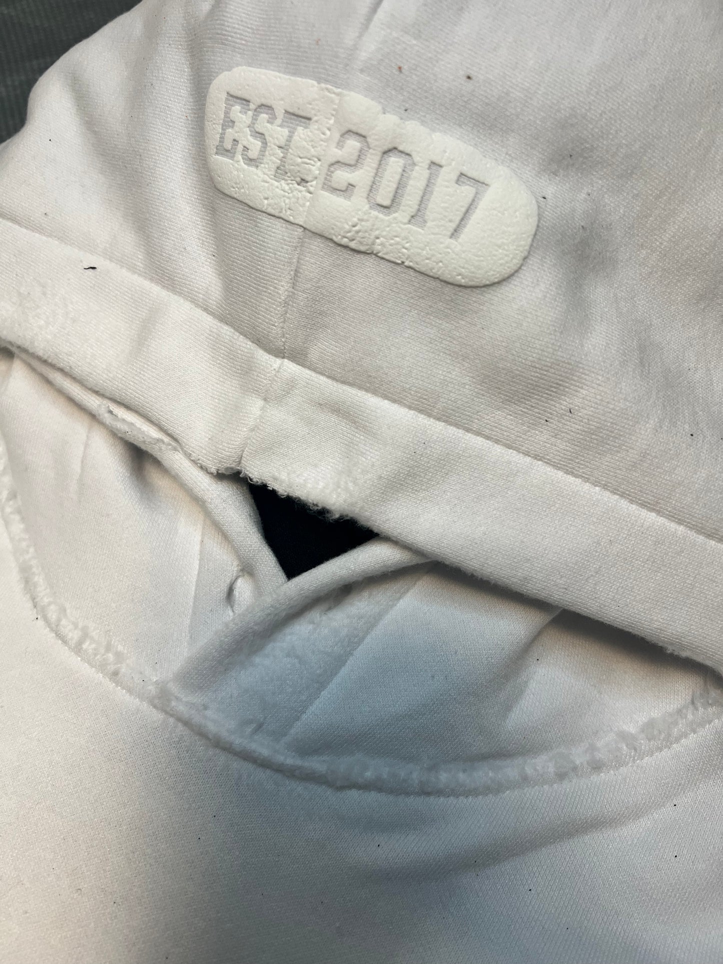 “NO SAINT” Hoodie White
