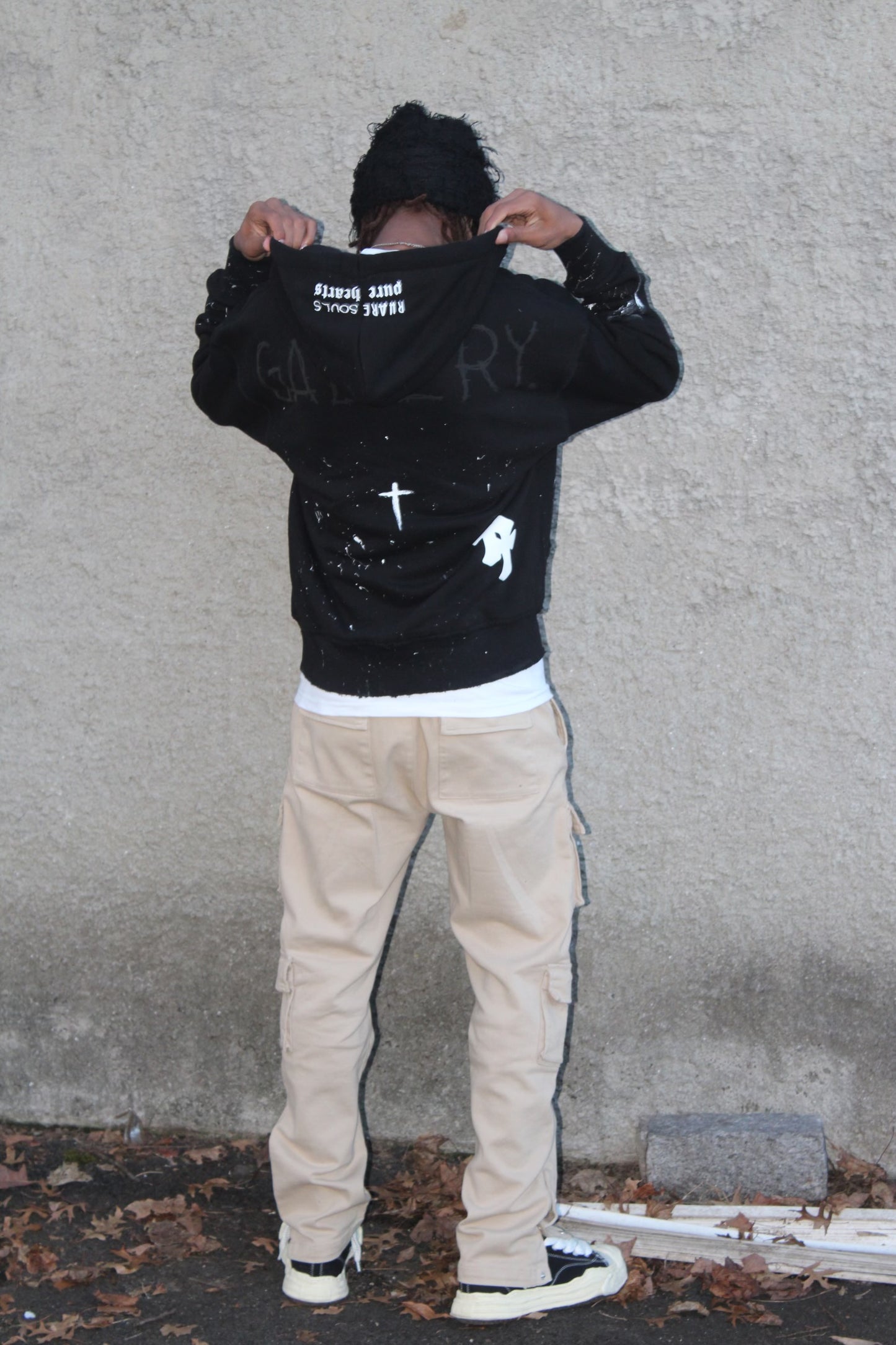“NO SAINT” Zip Up