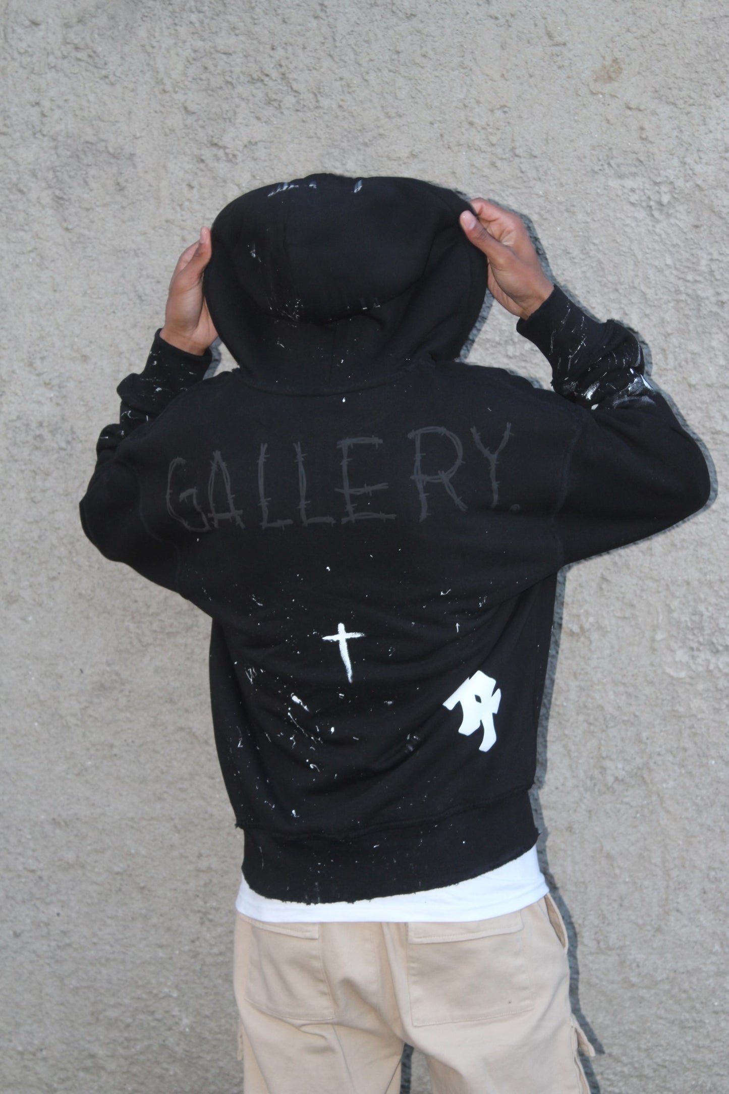 “NO SAINT” Zip Up