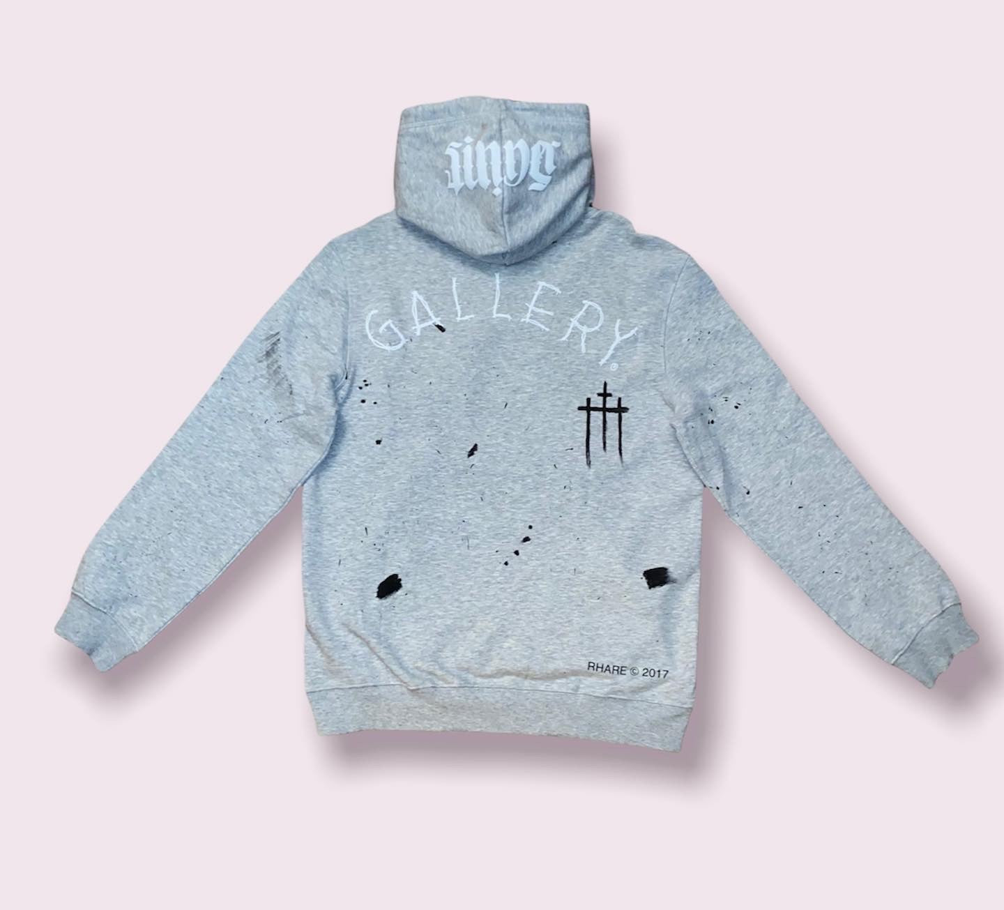 “NO SAINT” Hoodie Grey