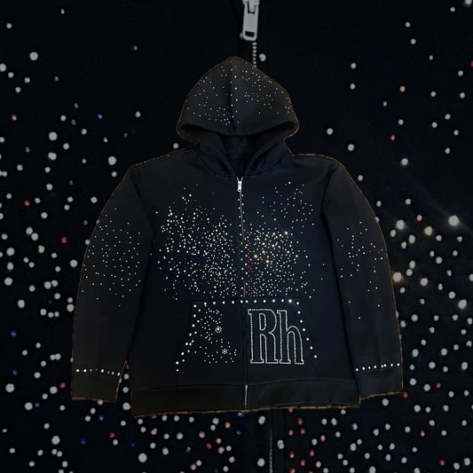 RHinestone zip up